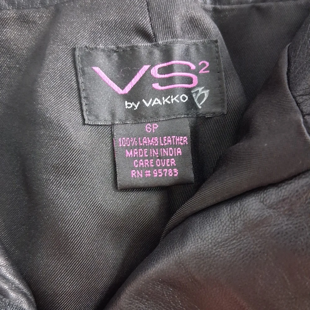 Vakko VS2 Lambskin Leather Pants Butter Soft Excellent Condition 6P - Picture 4 of 15